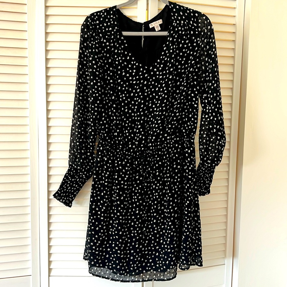 Black and White Hearts Mini